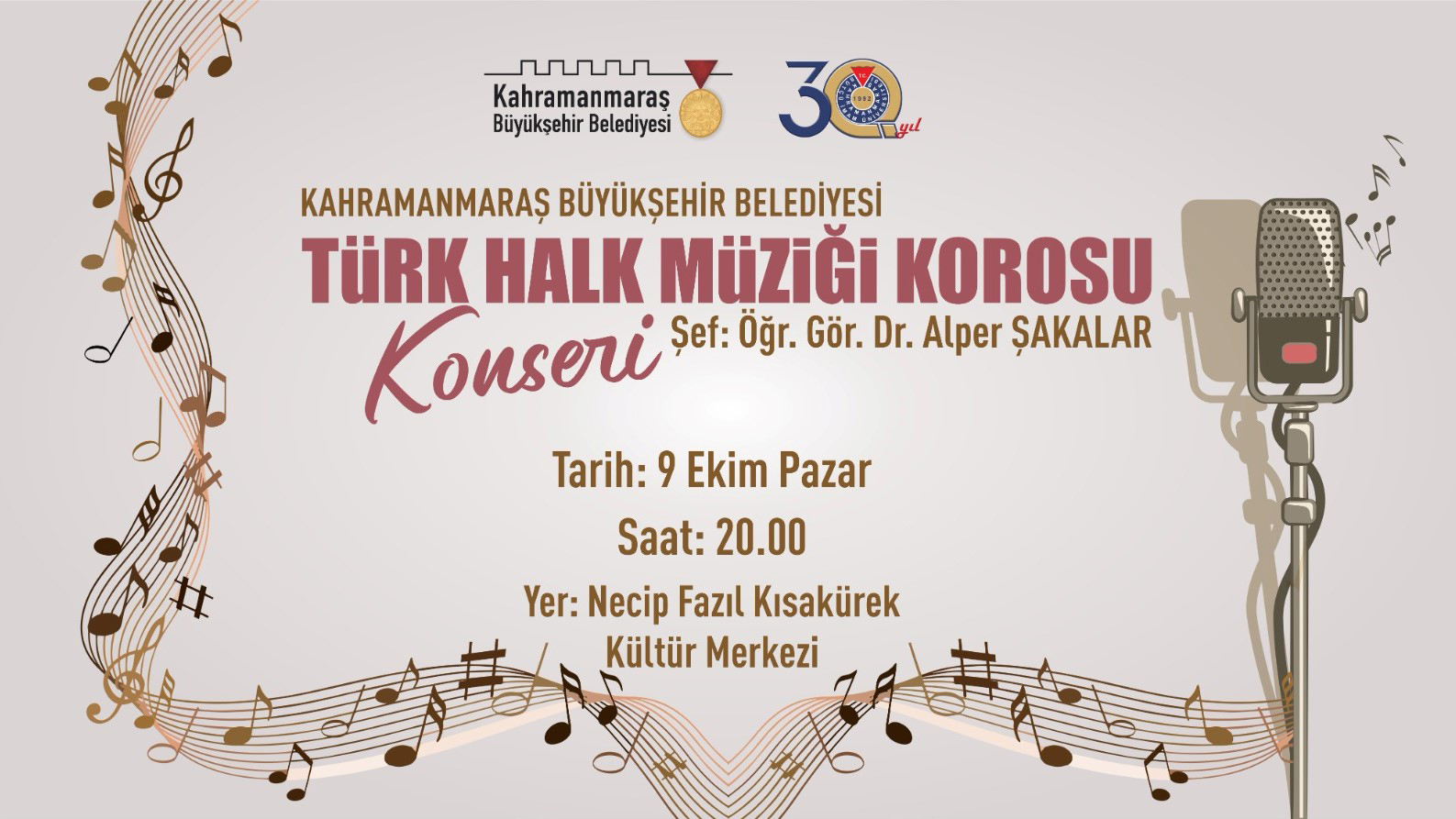 Büyükşehir’in Türk Halk Müziği Korosu Müzikseverleri bekliyor