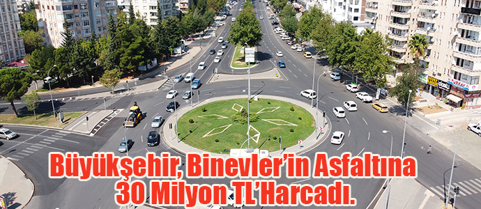 Büyükşehir, Binevler’in Asfaltına 30 Milyon TL’Harcadı.