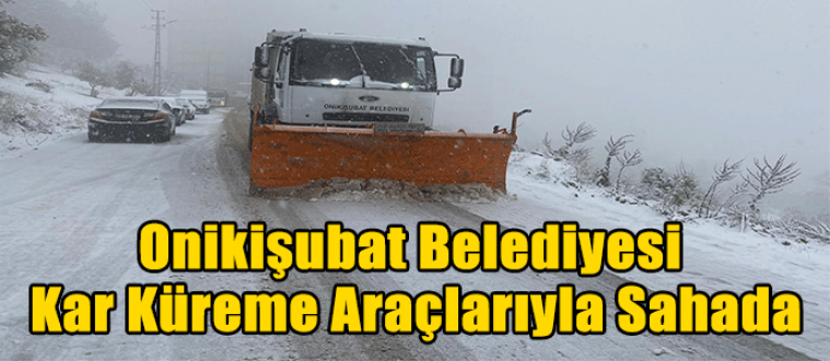 Onikişubat Belediyesi Kar Küreme Araçlarıyla Sahada