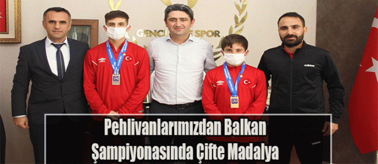 Pehlivanlarımızdan Balkan Şampiyonasında Çifte Madalya 